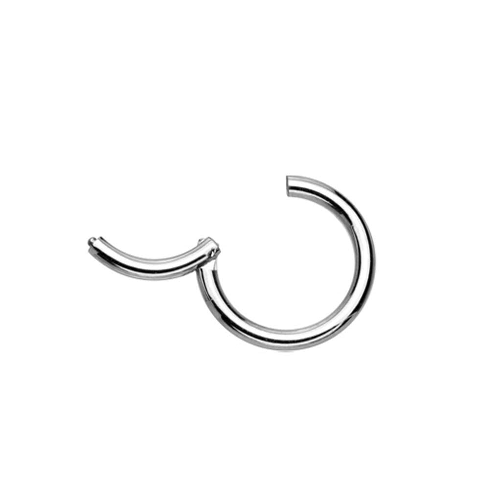 Hinged Seamless Septum Clicker Ring 316L Surgical Steel