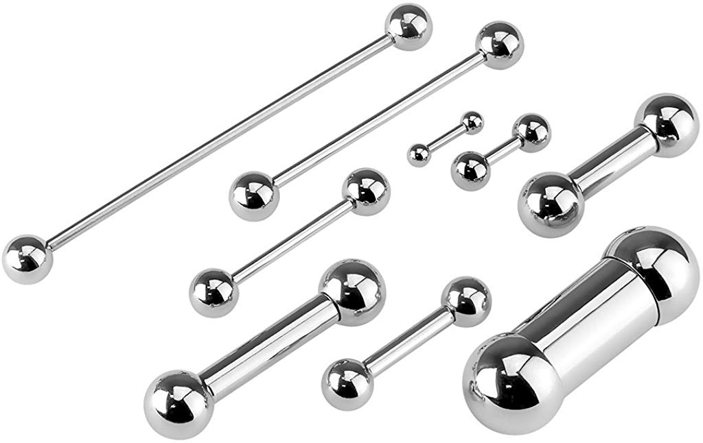 0G & 00G Basic Barbell 316L Surgical Steel Barbell