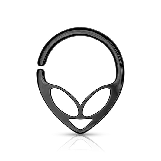 Alien 316L Surgical Steel Bendable Hoop Ring for Nose Septum, Daith or Ear Cartilage