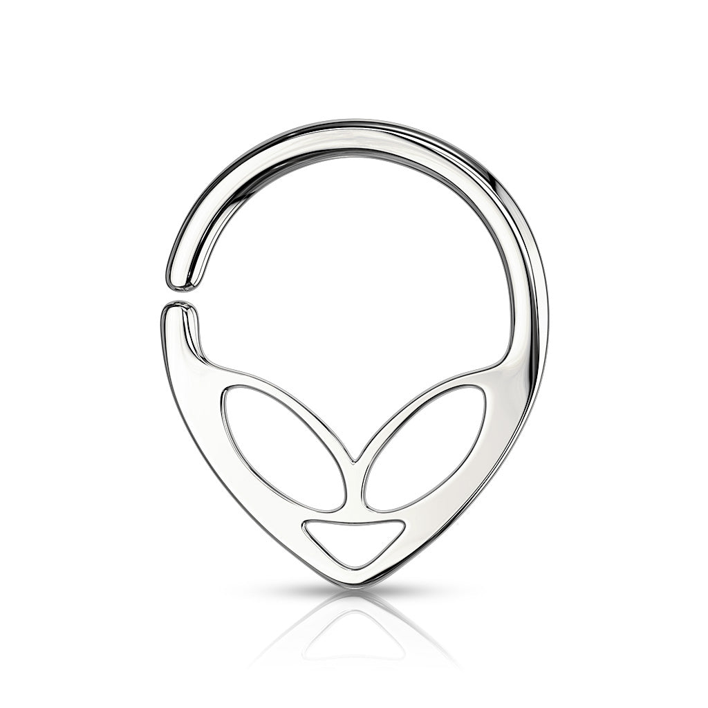 Alien 316L Surgical Steel Bendable Hoop Ring for Nose Septum, Daith or Ear Cartilage